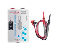 Herramienta de descarga de condensador digital, descargador rápido de alto voltaje de 1000 V con voltímetro, dispositivo de prueba seguro de CC/CA para mantenimiento, sin polaridad, blanco FDQ1