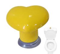 Herramienta de descarga de inodoros - Dispositivo de extensión / reemplazo para botones de descarga en forma de corazón | Práctico tapón de inodoro para personas mayores y niños, solución fácil de