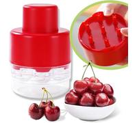 Herramienta de desecho de cerezas 7 en 1, removedor de semillas de cerezas portátil, diseño sin mango para cocina, picnics