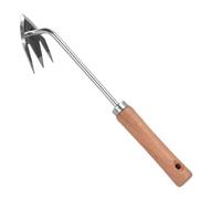 Herramienta de Deshierbe Manual | Arrancador de Malezas con 3 Púas - Mango Ergonómico Resistente con 3 Dientes para Huerto Jardín Flores y Granja en Exteriores
