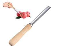 Herramienta de deshueso para cocina | Manual de acero inoxidable resistente, accesorio de cocina multifunción extractor de núcleos con mango de madera para preparar ensaladas y bandejas de frutas