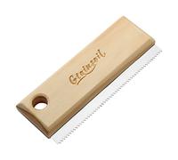 Herramienta de desprendimiento y aseo - Rascador de cepillo para mascotas, caballos, ganado y gatos, mango de madera con hoja de acero inoxidable