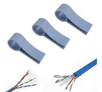 Herramienta de destorsión de cable de red, enderezador de cables y separador de pares para cables Ethernet CAT5, CAT5e, CAT6 y CAT7, herramienta manual ergonómica de plástico, 5 (3 unidades, azul)