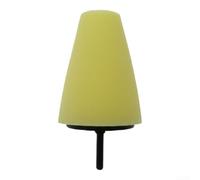 Herramienta de detalle de 75x85mm con geometría de esponja cónica para aplicación de cera de precisión en superficies curvas y estrechas (amarillo)