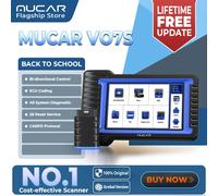 MUCAR VO7 VO7S escáner profesional Auto OBD2 sistema completo 28 reinicio codificación ECU bidireccional ECM TCM SRS escaneo herramientas de diagnóstico de coche MUCAR VO7