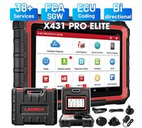 LAUNCH X431 PRO ELITE Herramientas de diagnóstico de coche de 8 pulgadas Auto OBD OBD2 Escáner Todos los sistemas CAN FD/DOIP Prueba activa 35 Restablecer codificación ECU en español Global version