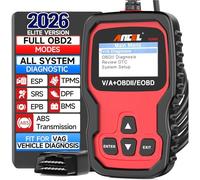 Herramienta de Diagnóstico de Coche Ancel Compatible con Vehículos Volkswagen VW Audi Skoda Seat, Escáner OBD2 con Adaptación del Acelerador, Servicio de Aceite, EPB, Reinicio de Pastillas de Freno