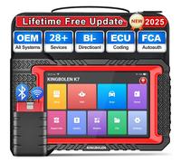Herramienta de diagnóstico de coche KINGBOLEN K7, sistema completo, escáner OBD2, codificación ECU, prueba activa, 28 reinicio AF, escaneo de actualización gratuita de por vida Global Version