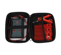 Herramienta de diagnóstico de inyector de combustible con 8 ajustes de pulso, 4 adaptadores, prueba de doble canal, cable de 40 pulgadas para evaluación y limpieza del rendimiento del inyector