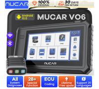 Versión global MUCAR VO6 OBD2 escáner todos los sistemas de diagnóstico con 28 reinicio Auto VIN/IMMO/EPB/BMS/SAS/ABS/TPMS servicio actualización gratuita de por vida 32GB MUCAR VO6