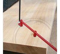 Herramienta de dibujo de brújula para carpintería, regla circular imperial/métrica, 1.4-11.8 pulgadas, herramienta de trazado de carpintería ajustable para carpintería, punto fijo, medidor de marcado