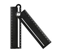 Herramienta de dibujo multifunción transportador para carpinteros, regla de dibujo geométrico, ángulos, regla de medición, herramienta de dibujo, transportador de aluminio