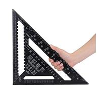 Herramienta de diseño cuadrado de aluminio cuadrado de 30,5 cm con acabado de óxido negro