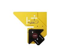 Herramienta de diseño de precisión 3 en 1 | Regla auxiliar de carpintería guía de corte biselado para corte profesional, marcador de inglete de 45° con revelación ajustable de 1/8-1/2 pulgadas (B)