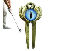 Herramienta de divot y marcador de bola, gadget de golf compacto y duradero en 3D, de aleación, bola de golf para retoques, tenedor de lanzamiento, para principiantes entusiastas, hombres, mujeres