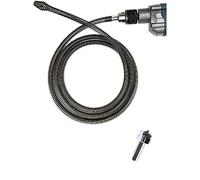 Herramienta de Dragado de Tubería de Resorte, Removedor de Obstrucciones Drenaje de Serpiente con Adaptador de Taladro, para Fregadero de Cocina Baño Bañera Inodoro Obstruido (3m)
