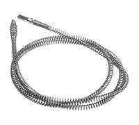 Herramienta de dragado de tuberías de drenaje con cabezal de resorte flexible para cocina, baño, alcantarillado, suelo, drenaje, bañera, ducha, línea de drenaje, construcción de acero al manganeso (C)