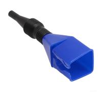 Herramienta de drenaje flexible plegable embudo a presión con material anti y filtro integrado para un manejo limpio y eficiente de fluidos (azul)