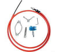 Herramienta de drenaje manual de manivela de serpiente/para inodoro, fregadero, ducha, bañera, tubo, eliminador de obstrucciones/cable de barrena de acero inoxidable/con cable flexible/opciones de 2 m