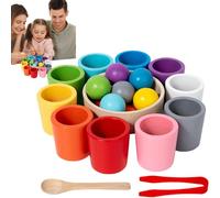 Herramienta De Educación De Clasificación: Entrenador De Tazas De Color, Apiladores De Aprendizaje De Matemáticas | Conjunto De Práctica De Habilidades Tempranas, Kit De Actividades Sensoriales En El