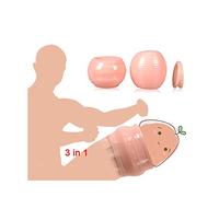 Herramienta de ejercicio para hombres 3PCS, ejercicio, extender el tiempo, aumentar la herramienta de felicidad, liberar el estrés, fácil de usar.xian299
