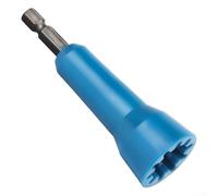 Herramienta de electricista con vástago hexagonal compatible con taladros inalámbricos para mejorar la eficiencia de la instalación del conector de cable y cableado seguro (rojo)