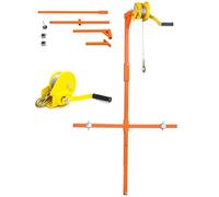 Herramienta de elevación de acero inoxidable plegable con gancho especial para una fácil instalación, cabrestante manual para un manejo seguro y soluciones de elevación eficientes