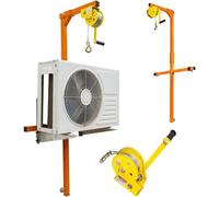 Herramienta de elevación de CA resistente, 150 kg de capacidad, elevador manual con soporte de grúa para una fácil instalación de aire acondicionado al aire libre, equipo de elevación del sistema HVAC