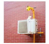 Herramienta de elevación de instalación de CA con cabrestante manual de 15 m y estante ajustable, perfecta para unidades de aire acondicionado de 1 a 5 HP, solución de configuración fácil y eficiente