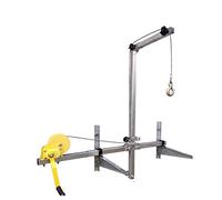 Herramienta de elevación para Aire Acondicionado: grúa pequeña de 20 m con Soporte Plegable para instalaciones a Gran altitud, Elevador con Ruedas Laterales para una instalación eficiente de