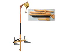 Herramienta De Elevación Para Instalación De Unidad Externa De Aire Acondicionado, Soporte + Cabrestante Manual, Grúa De Elevación Plegable De Giro Lateral, 5 Hp Mejorado + Cabrestante De 10 M