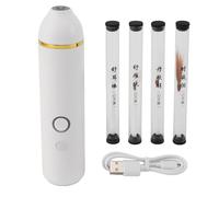 Herramienta de Eliminación de Cera de Oído Eléctrica, 3 Opciones de Ruido Blanco, Kit de Limpieza de Oído con Plumas Suaves, Diseño Inspirado en la Neurología para la Sensación