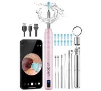 Herramienta de eliminación de cera de oído, limpiador de oídos con cámara, kit de limpieza de oídos 1296P HD y 6 luces LED, 10 puntas de selección de oídos, kit de eliminación de cera de oídos con