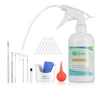 Herramienta de eliminación de cera de oídos, kit de limpieza de oídos, kit de lavado seguro de oídos, kit de lavado de oídos para adultos y niños, limpiador de cera de oído, fácil de usar, incluye