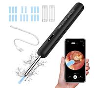 Herramienta De Eliminación De Cerumen De Oído, Kit Portátil De Otoscopio Inalámbrico Con Cámara HD 1920P, 6 Luces Led Y 18 Cucharillas Para Los Oídos, Compatible Con iPhone, iPad Y Teléfonos Android