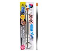 Herramienta de eliminación de de oídos de silicona: limpiador en de doble cabezal, puntas y flexibles, mango cómodo que garantiza un masaje | una limpieza segura, diseño dur