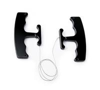 Herramienta de eliminación de símbolos de coche de metal fuerte con mango ergonómico para arañazos seguros y fácil separación de letreros y etiquetas de vehículos, potente removedor de insignias de