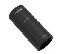 Herramienta de enchufe abatible de 12 Dr 18 5 mm x 19 5 mm para servicio de tuercas dañadas de 19 mm, compatible con herramientas de vástago extendido de 1/2 unidad