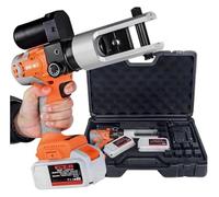 Herramienta de enchufe electrohidráulica - terminales de cobre y aluminio a batería, rango de enchufe 16-300 mm, 2 baterías recargables