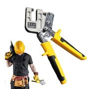 Herramienta de engarzado de canal - Herramientas de engarzado con asa, herramienta de sujeción para tacos de metal, cabezal de corte de aluminio, mango ergonómico antideslizante, construcción robusta