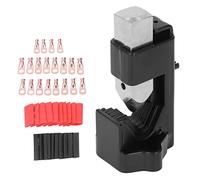 Herramienta de engarzado de terminales de cable de batería, engarzadora de terminales tipo martillo para cables de 8 AWG a 0000 AWG, con 20 terminales de cobre rojo y 20 tubos