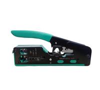 Herramienta de engarzado for pelar cables: conectores RJ45 de engarzado fácil for Cat6/Cat5, incluye hoja de repuesto for reparación de Ethernet sin errores