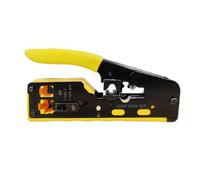 Herramienta de engarzado for pelar cables: conectores RJ45 de engarzado fácil for Cat6/Cat5, incluye hoja de repuesto for reparación de Ethernet sin errores