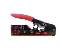 Herramienta de engarzado for pelar cables: conectores RJ45 de engarzado fácil for Cat6/Cat5, incluye hoja de repuesto for reparación de Ethernet sin errores
