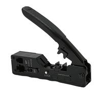 Herramienta de Engarzado RJ45, Herramienta de Engarzado Ethernet, Modo de Engarzado Ajustable, Bloqueo de Seguridad, Textura Antideslizante, Alta Precisión con Alcance Aplicable