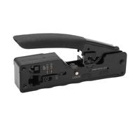 Herramienta de engaste de cables de red, alicates 3 en 1 para cortar, pelar y engastar cables de red 6P y 8P, engastadora de cables compacta y multifunción con mango antideslizante