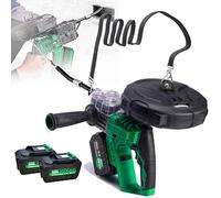 Herramienta De Enhebrado De Alambre Profesional De Cinta Pasacables InaláMbrica,MáQuina De Cuerda EléCtrica AutomáTica,Enhebrador De Electricista,Battery*2