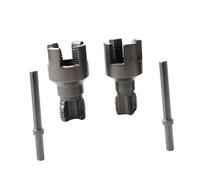 Herramienta de enhebrado de tuberías integrada de 1/2 pulgadas, 3/4 pulgadas para uso en interiores y exteriores, enhebrador de tuberías profesional de fontanería integrado