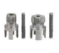 Herramienta de enhebrado de tuberías y extracción de piezas rotas para tubos de plástico PVC PPR, con acción de corte suave en sentido horario y 40CR para construcción de acero de aleación (2)