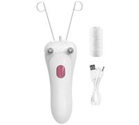 Herramienta de enhebrado facial, depilación de enhebrado inalámbrico eléctrico, removedor de vello de belleza recargable por USB portátil para cejas